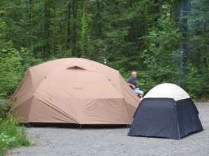 Our Tent Eating Matt's Tent
